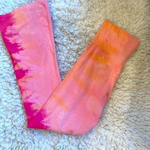 Size large, tie-dye, yoga pants
